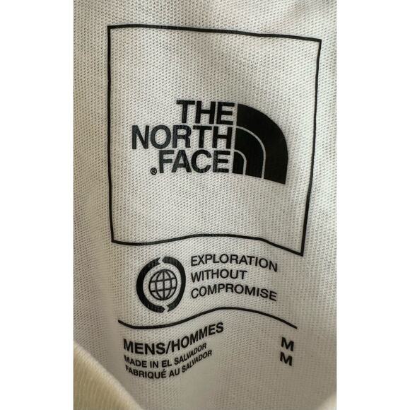 The North Face Men’s Short-Sleeve Brand Proud Tee White Size Medium New - Picture 3 of 4